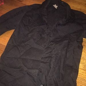 Black button up shirt